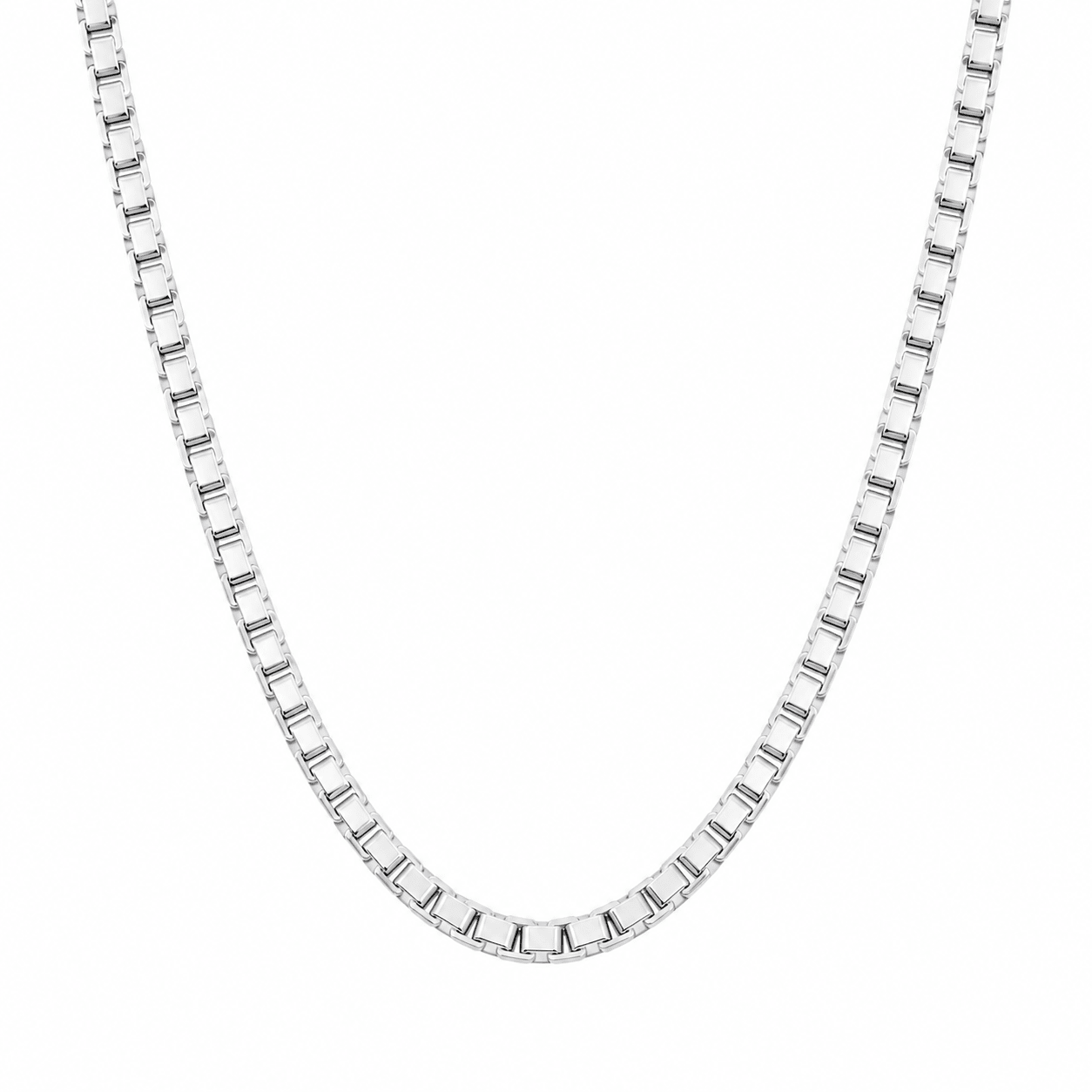 10K Gold Box Chain Necklace - Kakadia Jewels