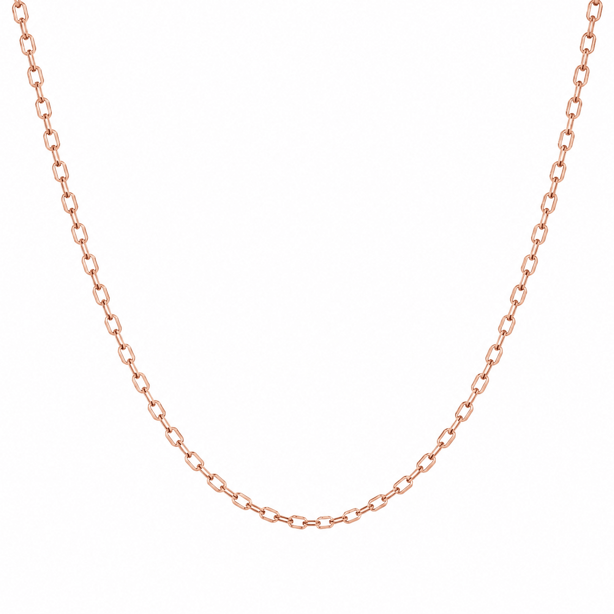 10K Gold Diamond Cut Cable Chain Necklace - Kakadia Jewels