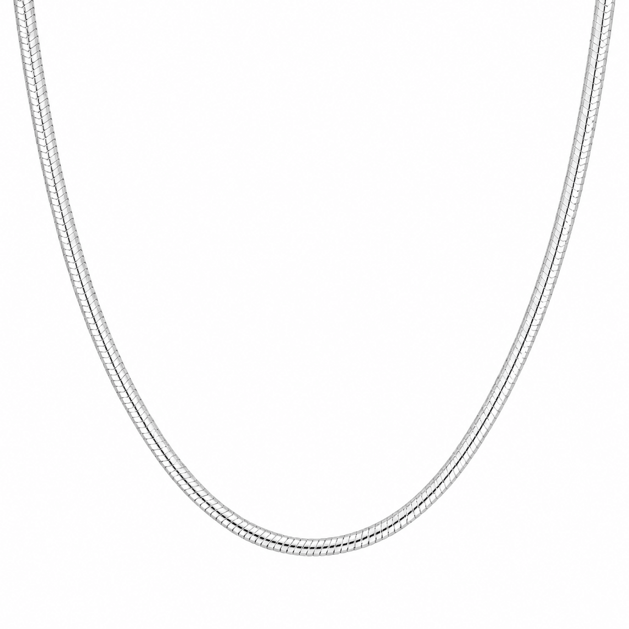 10K Gold Oval Snake Chain Necklace - Kakadia Jewels