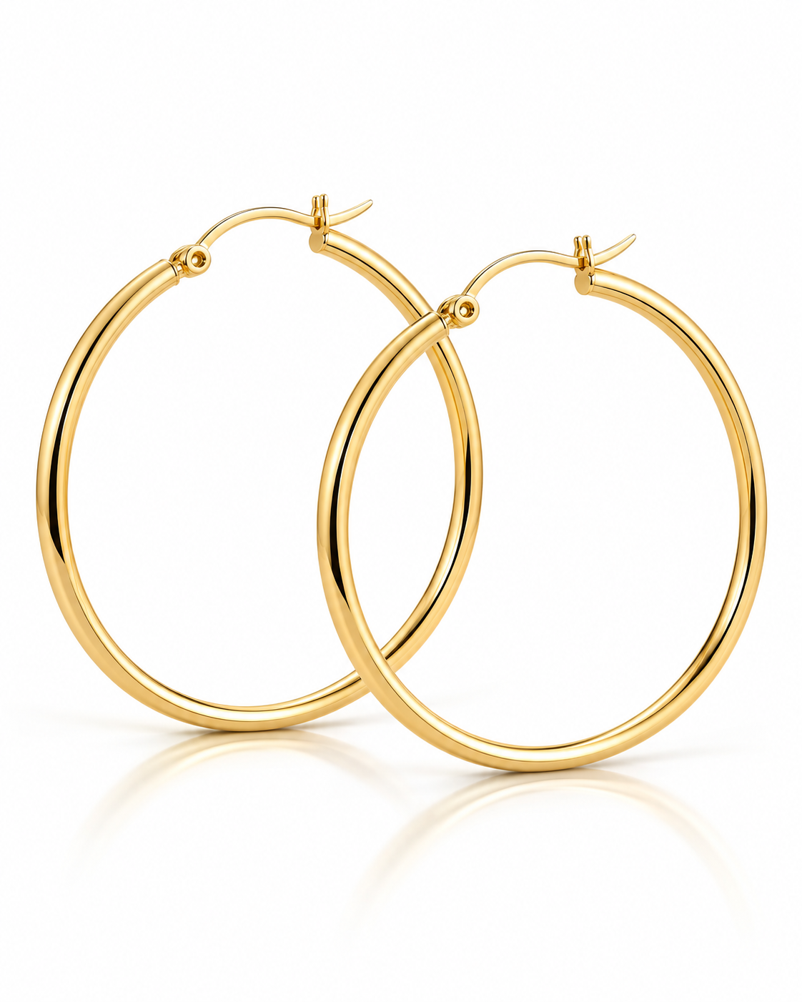 Oversized Classic Gold Hoop Earrings