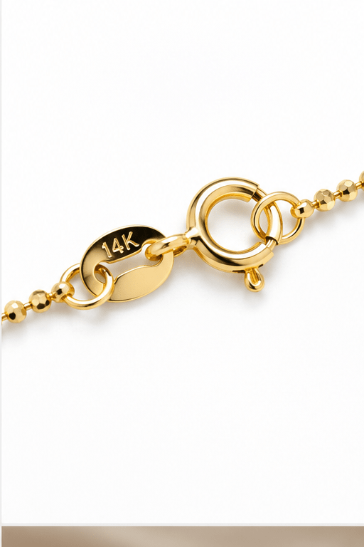 Diamond-Cut Bead Chain - Kakadia Jewels